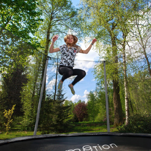 Батут  Jumi Motion Sport Line Premium 10ft (305см) з внутрішньою сіткою сірий - фото №7